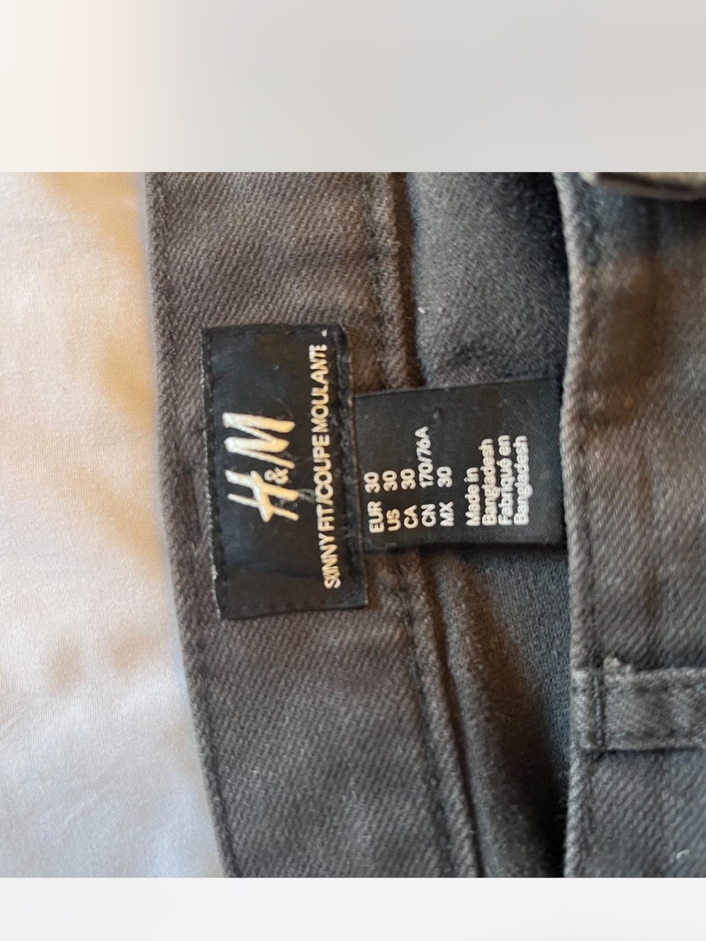 H&M Men’s Skinny Fit Jeans in Black
